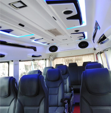 14 seater pkn tempo traveller hire in gujarat ahmedabad